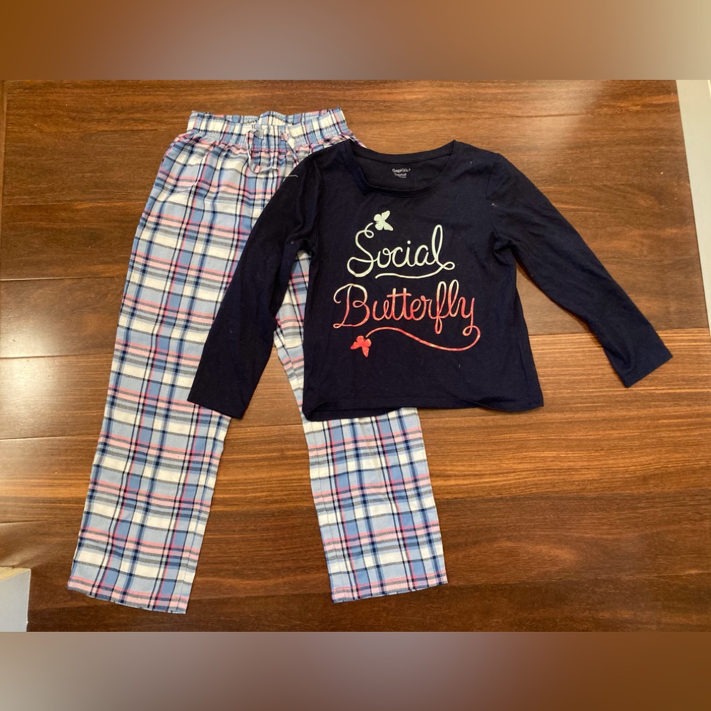 Gap Kids Blue Pajama Set - Pants and Shirt